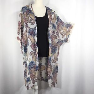 CHARLOTTE RUSSE | Kimono Coverup w/ Keyhole Back